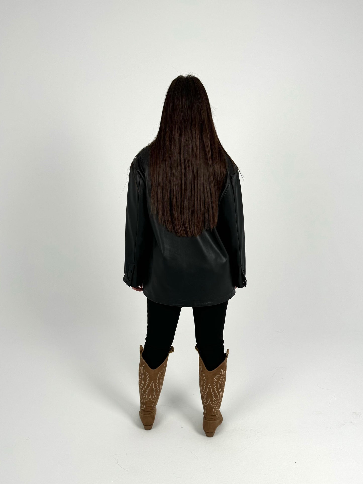 Women Leather Blazer