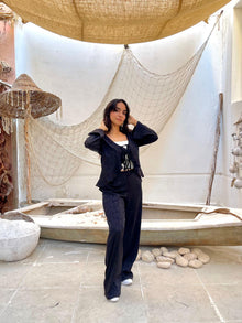 Satin summer sets (Black)